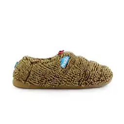 Decathlon Nuvola unisex slippers in bruine kleur met rubberen zool aanbieding