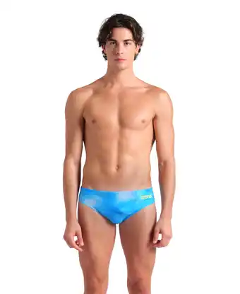 Decathlon Arena Zwemslip Tie Dye Blauw aanbieding