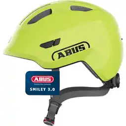 Decathlon Abus Smiley 3.0 - Shiny Yellow - Kinder Fietshelm aanbieding