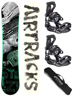 Decathlon Snowboardset Heren: Steeze Hybrid Rocker + Master Binding Maat L + SB Tas aanbieding