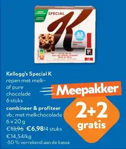 OKay Kellogg’s Special K met melkchocolade 6 x 20 g aanbieding