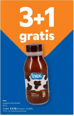OKay Inex magere chocomelk 50 cl aanbieding