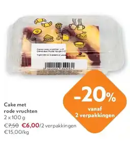 OKay Cake met rode vruchten 2 x 100 g aanbieding