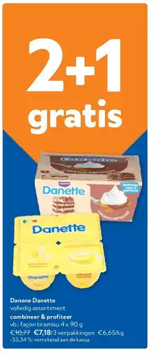 OKay Danone Danette façon tiramisu 4 x 90 g aanbieding