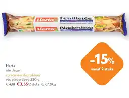 OKay Herta bladerdeeg 230 g aanbieding