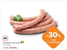 OKay Chipolata’s met peper aanbieding