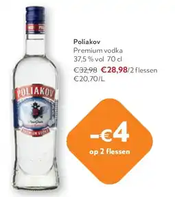 OKay Poliakov Premium vodka 37,5 % vol 70 cl aanbieding
