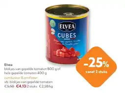 OKay Elvea blokjes van gepelde tomaten aanbieding