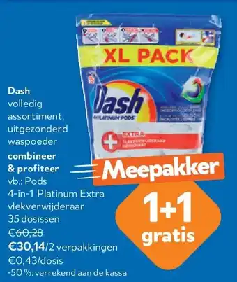Dash Pods 4-in-1 Platinum Extra vlekverwijderaar 35 dosissen