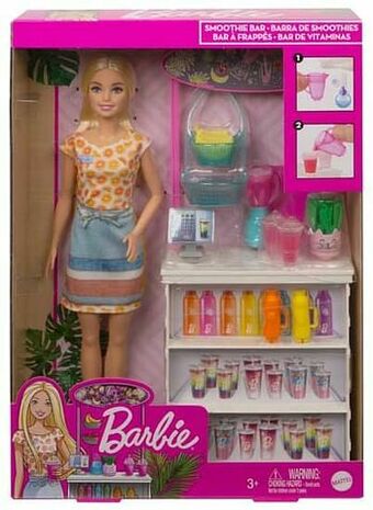 ToyChamp Barbie Smoothie Bar speelset met Barbie pop aanbieding