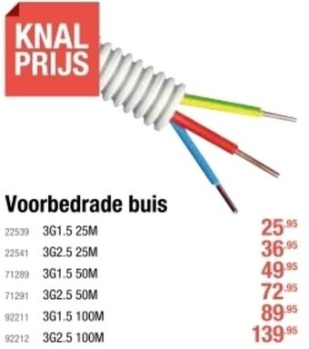 Cevo Voorbedrade buis aanbieding