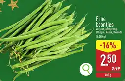 ALDI Fijne boontjes aanbieding