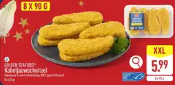 ALDI Golden Seafood Kabeljauwschnitzel aanbieding