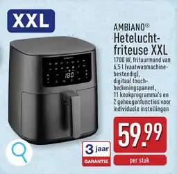 ALDI Ambiano Heteluchtfriteuse XXL aanbieding