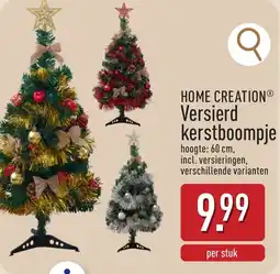 ALDI Home creation versierd kerstboompje aanbieding