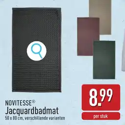 ALDI Novitesse jacquardbadmat aanbieding