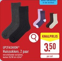 ALDI UP2FASHION Huissokken aanbieding