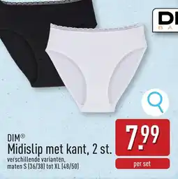 ALDI DIM Midislip met kant aanbieding