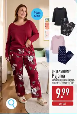 ALDI UP2FASHION Pyjama aanbieding