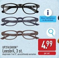 ALDI UP2FASHION Leesbril aanbieding