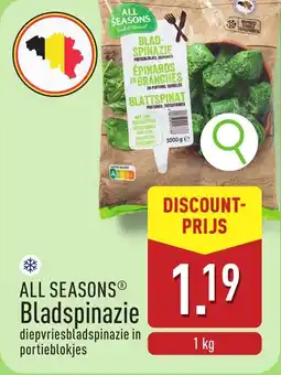 ALDI All seasons bladspinazie aanbieding
