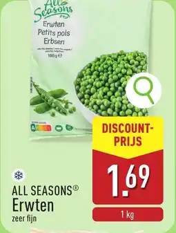 ALDI All seasons erwten aanbieding
