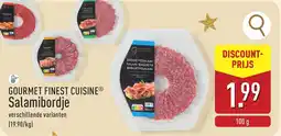 ALDI Gourmet finest cuisine salamibordje aanbieding