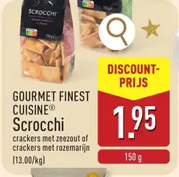 ALDI Gourmet finest cuisine scrocchi aanbieding