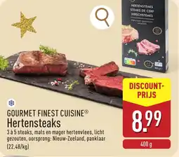 ALDI Gourmet finest cuisine hertensteaks aanbieding