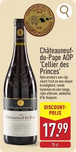 ALDI Châteauneuf- du-Pape AOP 'Cellier des Princes' aanbieding