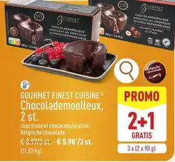 ALDI Gourmet finest cuisine chocolademoelleux aanbieding