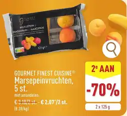 ALDI Gourmet finest cuisine marsepeinvruchten aanbieding