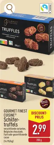 ALDI Gourmet finest cuisine schilfertruffels aanbieding