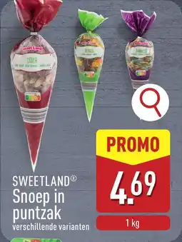 ALDI Sweetland snoep in puntzak aanbieding
