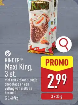 ALDI Kinder maxi king aanbieding