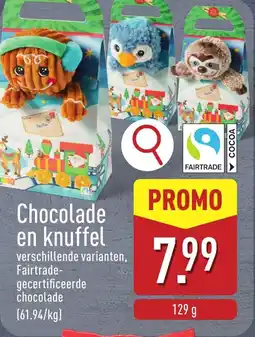 ALDI Chocolade en knuffel aanbieding