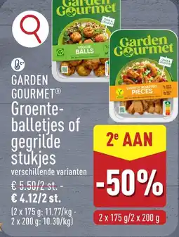 ALDI Garden gourmet groenteballetjes of gegrilde stukjes aanbieding