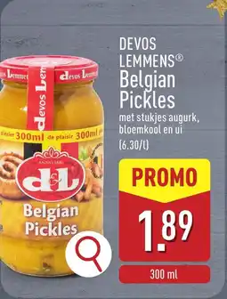 ALDI Devos lemmens belgian pickles aanbieding