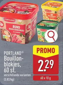 ALDI Portland bouillonblokjes aanbieding