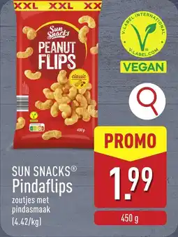 ALDI Sun snacks pindaflips aanbieding