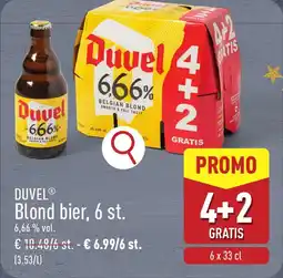 ALDI Duvel Blond bier aanbieding