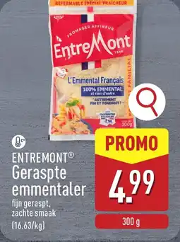 ALDI Entremont Geraspte emmentaler aanbieding
