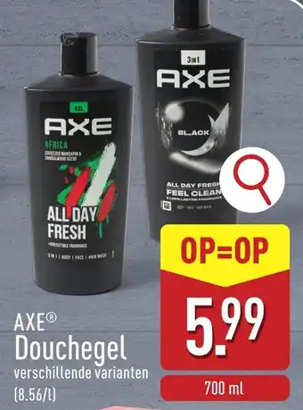 ALDI AXE Douchegel aanbieding