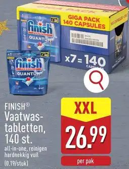 ALDI FINISH Vaatwastabletten aanbieding