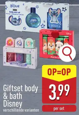 ALDI Giftset body & bath Disney aanbieding