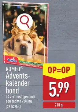 ALDI Romeo adventskalender hond aanbieding