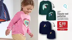 ALDI L&D Sweater met pailletten aanbieding