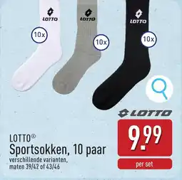 ALDI Lotto Sportsokken aanbieding