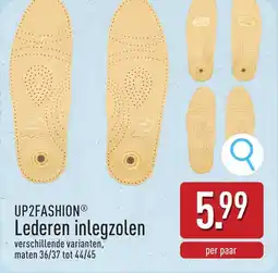ALDI UP2FASHION Lederen inlegzolen aanbieding