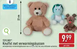 ALDI Toylino Knuffel met verwarmingskussen aanbieding